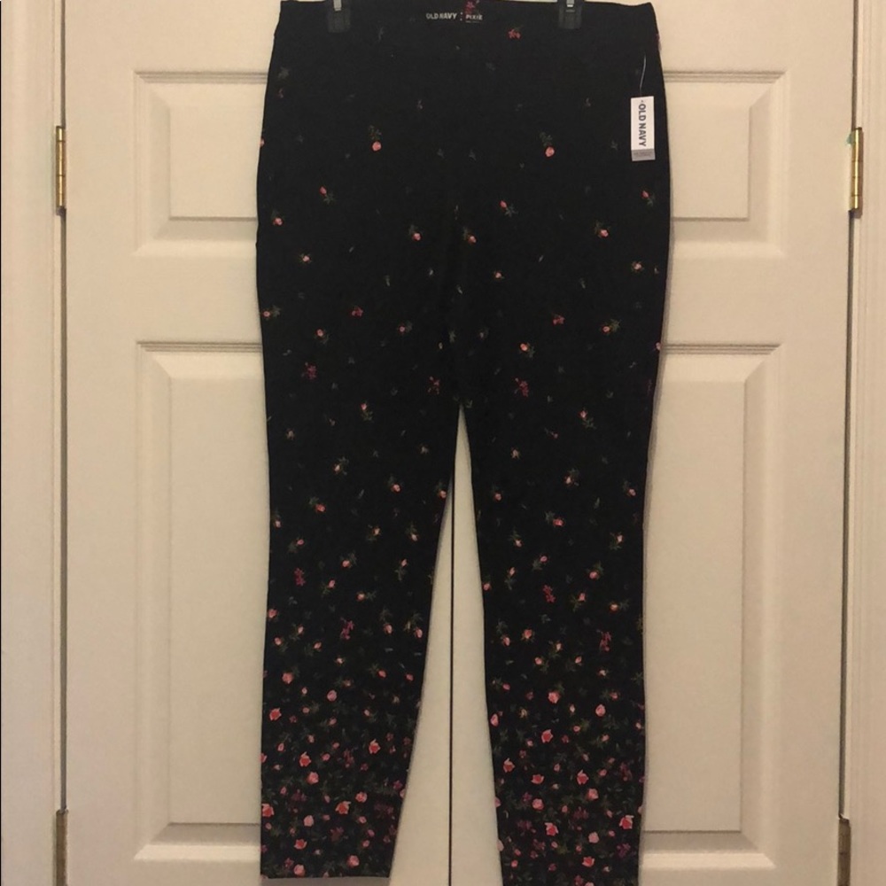 Rose Petal Black Pants